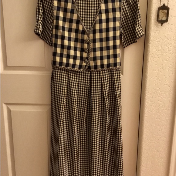 ♥︎ Ankle-Length Dress Tie-Back Dress sz14 Large - Picture 7 of 8